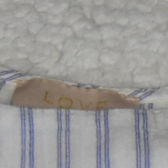 Love Gap Dreamwell Crinkle Stripe Tiered Midi Slightly Sheer Night Dress - Picture 7 of 7